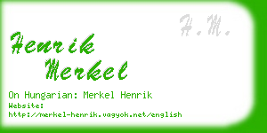 henrik merkel business card